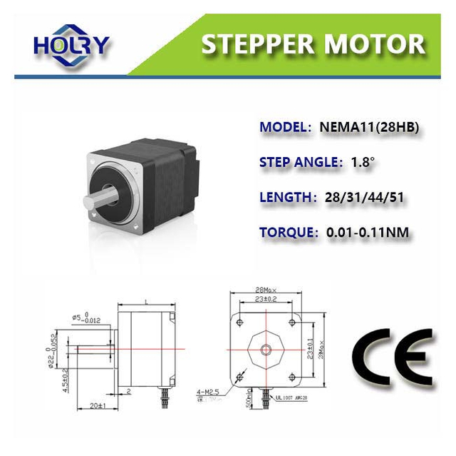 NEMA 11Hibrit Step Motor - 28HB