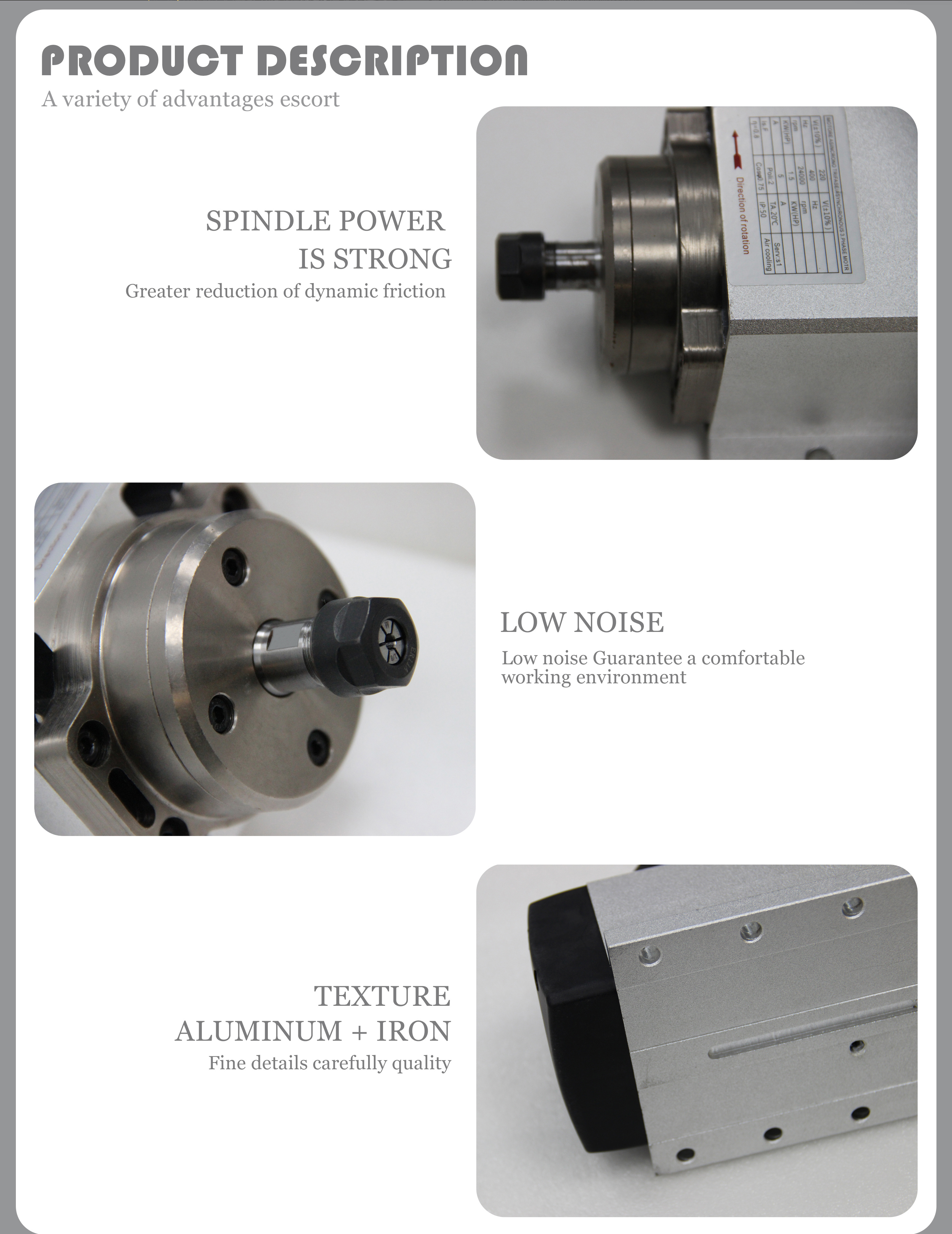 1500w spindle motor