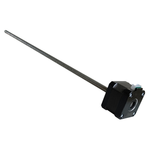 NEMA Compact 8 Stepper Motor Timbal Sekrup Aktuator Linier: Eksternal TR6 Bipolar Diameter 20mm 2 Fase 1.8 Derajat