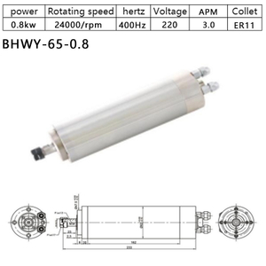 HOLRY CNC Spindle Motor for Wood Metal Milling Water Cooled 220V 24000RPM High Quality Spindle Motor 