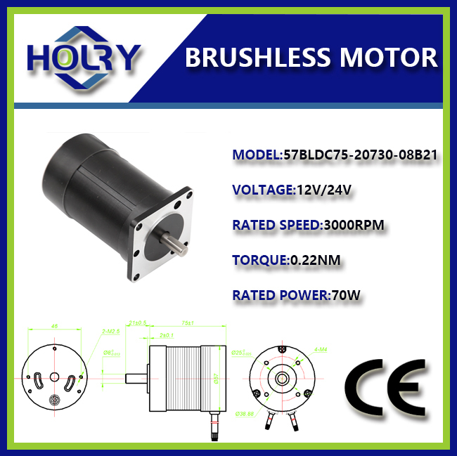 lower price 24v 70W 100W 130W bldc brushless dc motor brushless electric motor
