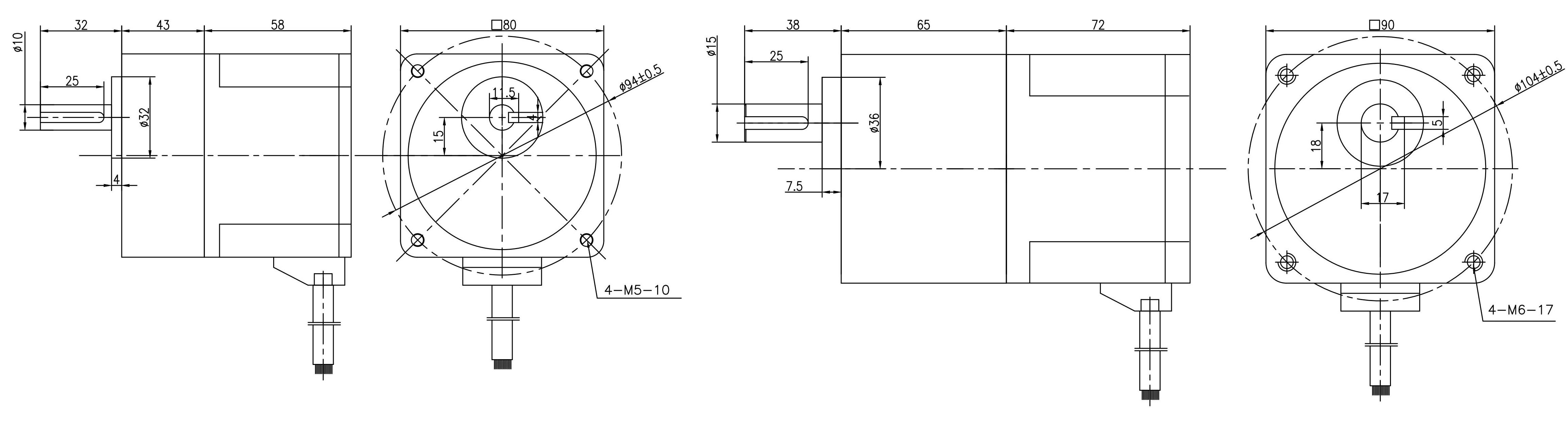 S80 S90 Brushless DC Motor with Gearbox_00
