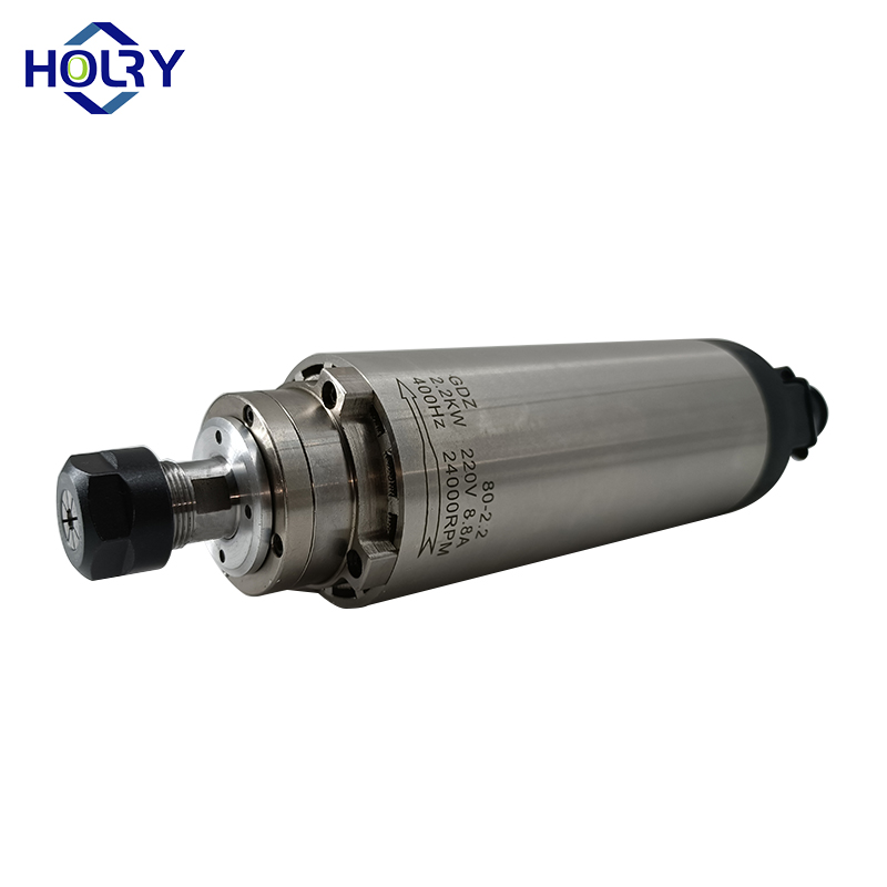 موتور اسپیندل HOLRY CNC برای موتور اسپیندل با کیفیت بالا با هوا خنک 2.2 کیلووات 220 ولت 24000 دور در دقیقه 