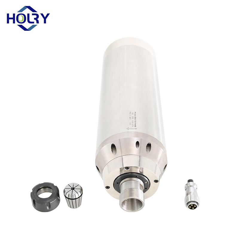 محرك المغزل HOLRY CNC للأجهزة الزجاجية المبردة بالماء 7.5Kw 220V 24000RPM محرك المغزل عالي الجودة 